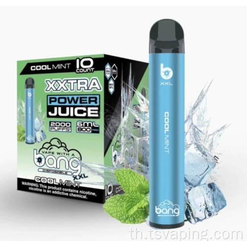 Bang XXL ปากกา vape ที่ใช้แล้วทิ้ง 24 รสชาติ